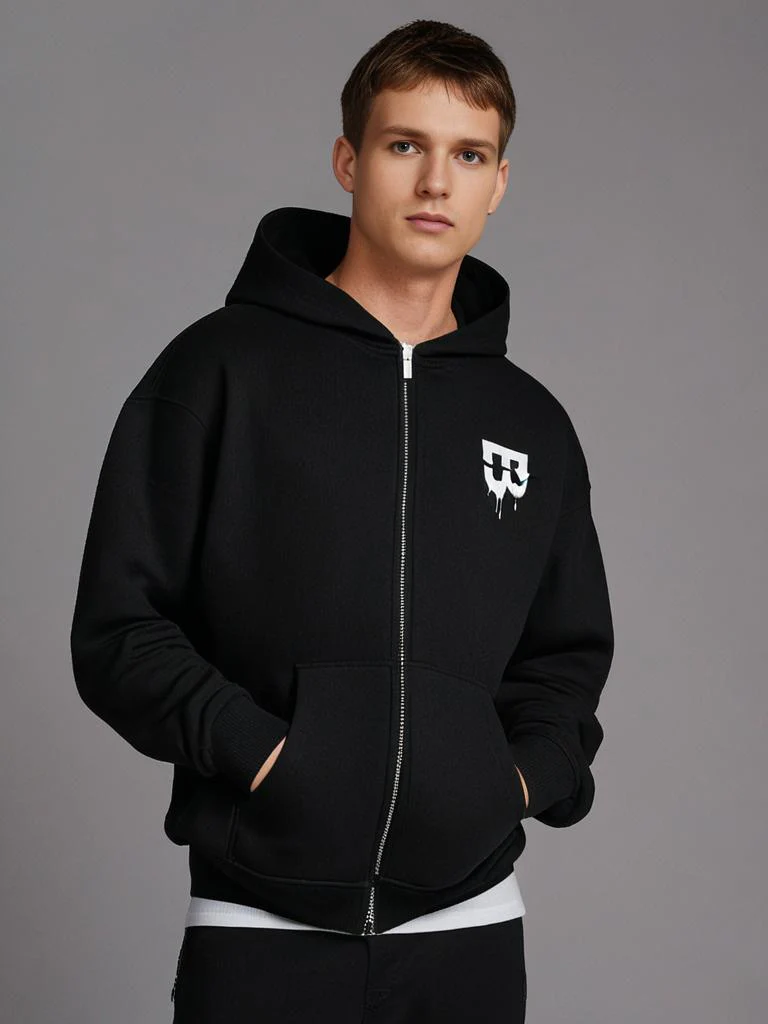 Heavy Oversize Zipper Hoodie - Image 4